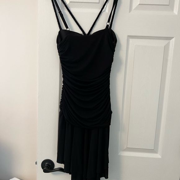 Lovely beaded BCBG Maxazria dress with a criss-cross style front. - Picture 4 of 6